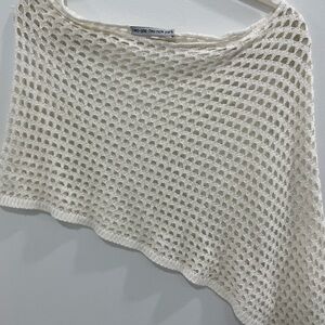 Women's Cream Poncho